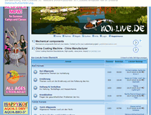 Tablet Screenshot of koi-live.de